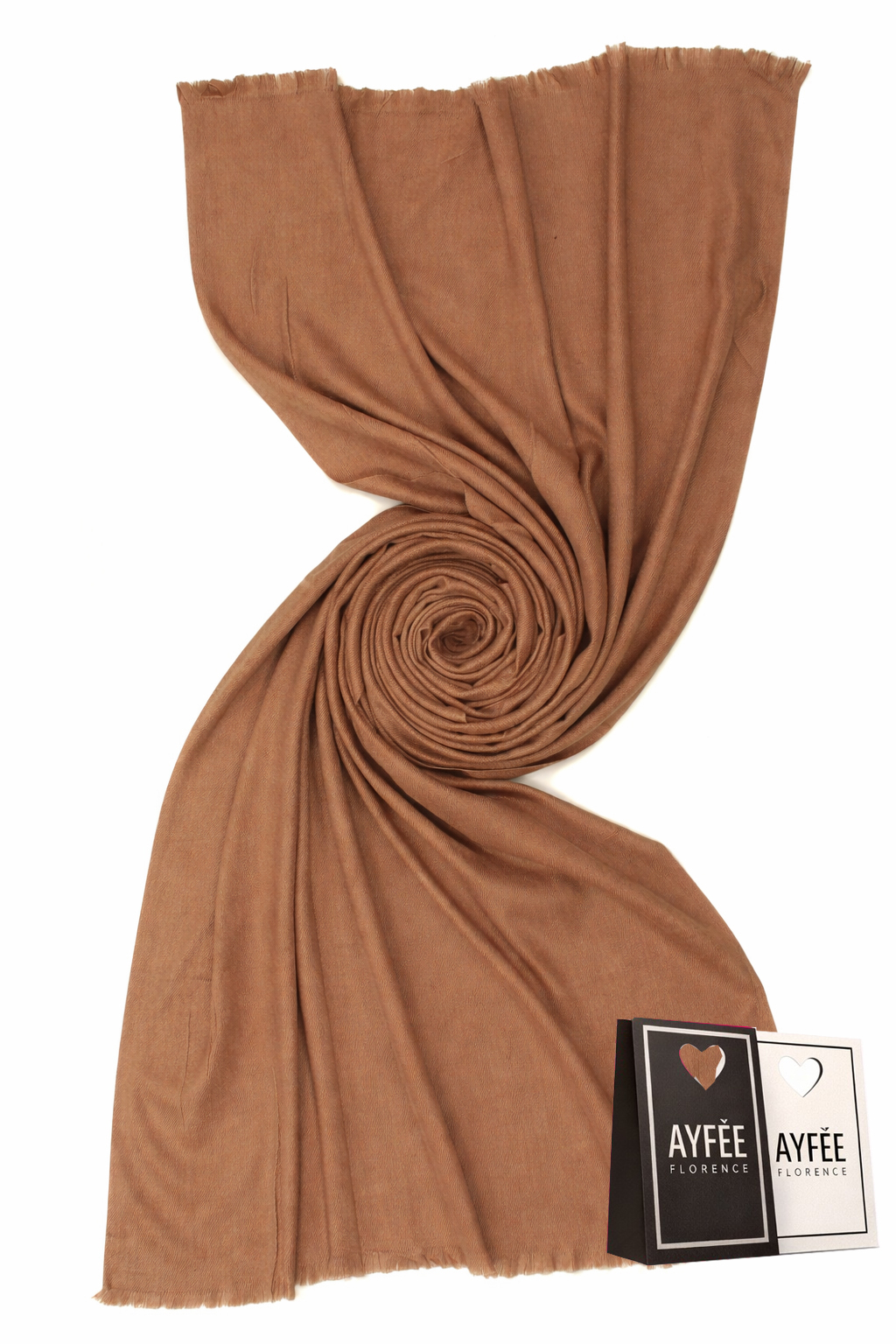 STOLA TINTA UNITA 75X185 100%VI MADE IN PRC         - CAMEL